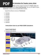 Pass Code Calculator For Toyota Free Download