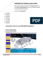 Instruction PASS CODE Calculator ENG