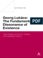 HALL Timothy and BEWES Timothy eds Georg Lukács The Fundamental Dissonance of Existence