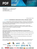 Download LOCATE15 Conference announces initial speaker lineup by Locate Conference SN250439533 doc pdf