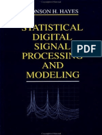 Monson H. Hayes-Statistical Digital Signal Processing and Modeling-John Wiley & Sons (1996) PDF
