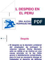 DESPIDO LABORAL EN EL PERÚ: CAUSAS, PROCEDIMIENTOS Y CONSECUENCIAS