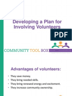 Developing A Plan For Involving Volunteers