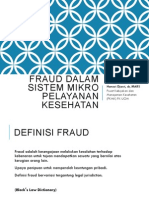 Fraud Dalam Sistem Mikro Pelayanan Kesehatan (Hanevi Djasri PKMK FK-UGM) PDF