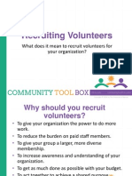 Recruiting Volunteers: What Does It Mean To Recruit Volunteers For Your Organization?