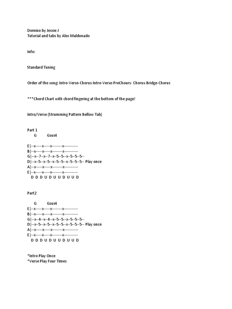 Domino By Jessie J | PDF