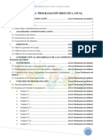 Índice para Comenzar La Maquetación de La Programación