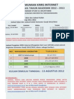 Pengumuman KRRS Ganjil 12-13 S1 AKT