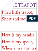 Little Teapot: I'm A Little Teapot, Short and Stout