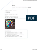 Algorithms to Solve Rubik's Cube