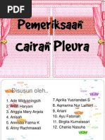 Download Pemeriksaan Cairan Pleura PPT  by Sii Melancholizee SN250451365 doc pdf