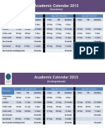 Academic Calendar 2015