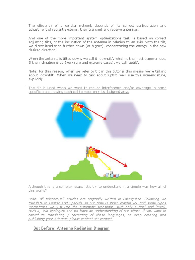 The Efficiency of A Cellular Network Depends of Its Correct ...
