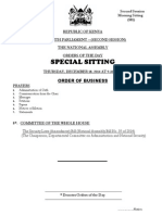 Thursday December - 18-12-2014 Special Sitting