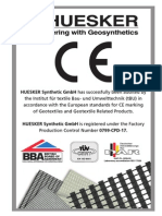 Engineering With Geosynthetics: Huesker Synthetic GMBH Has Successfully Been Audited by