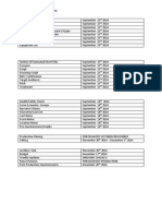 Final Production Schedule