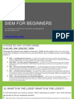 SIEM For Beginners