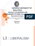 Lecture 3 Liberalism