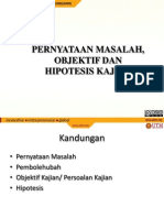 Topic4PernyataanMasalah Objectif HipotesisKajian