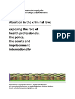 Abortion in the Criminal Law 16 Oct 2013