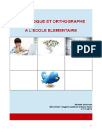 Orthographe et TICE au cycle 3