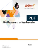 Model Requirements For Mesh Preperation in MOLDEX3D