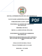 Proceso de Descentralizacion Riobamba PDF