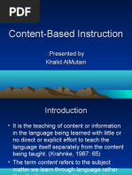 content based instruction pdf 4 teachers! Content based instruction teaching method esl.