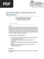Download proyecto algoritmo quien quiere ser millonario by DiegoEraso SN250481015 doc pdf