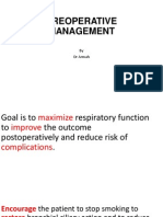 Preoperative Management: by DR Armah