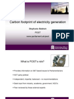 Carbon Footprint of Electricity Generation