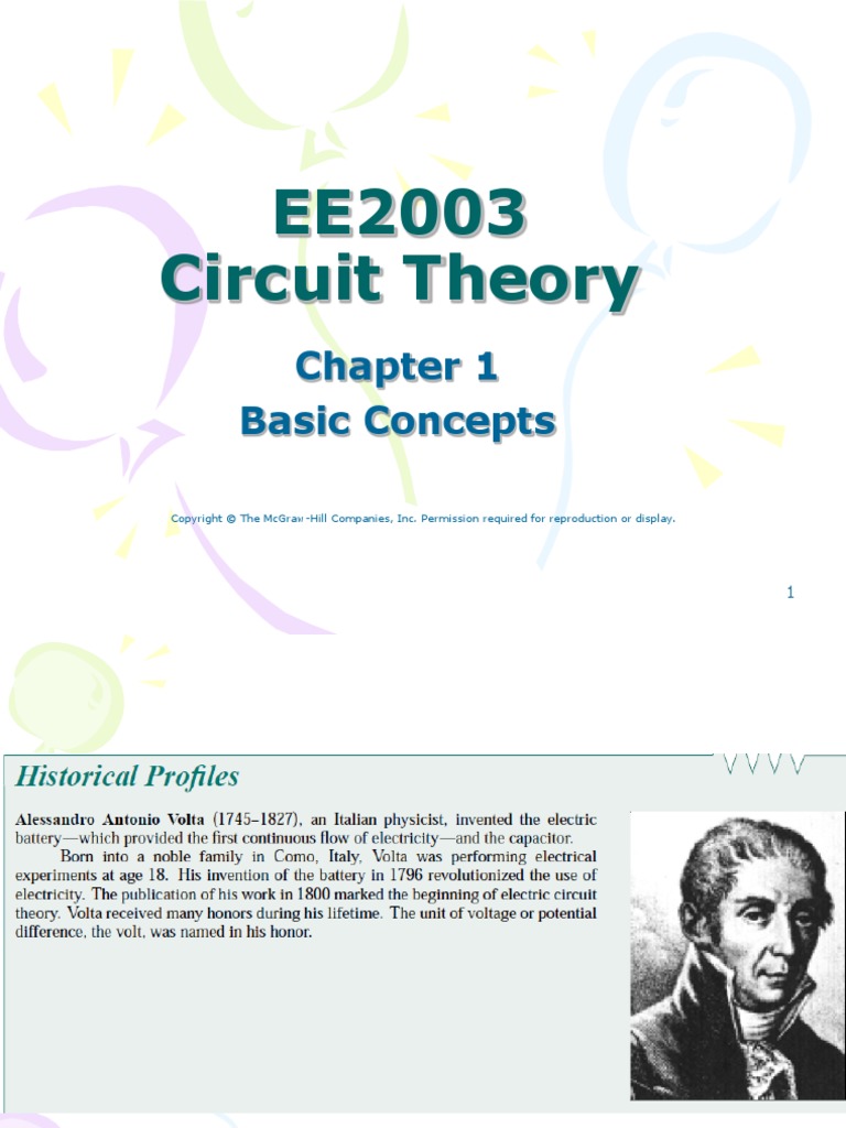01D Basic Concepts | PDF | Electric Current | Electrical Resistance And ...