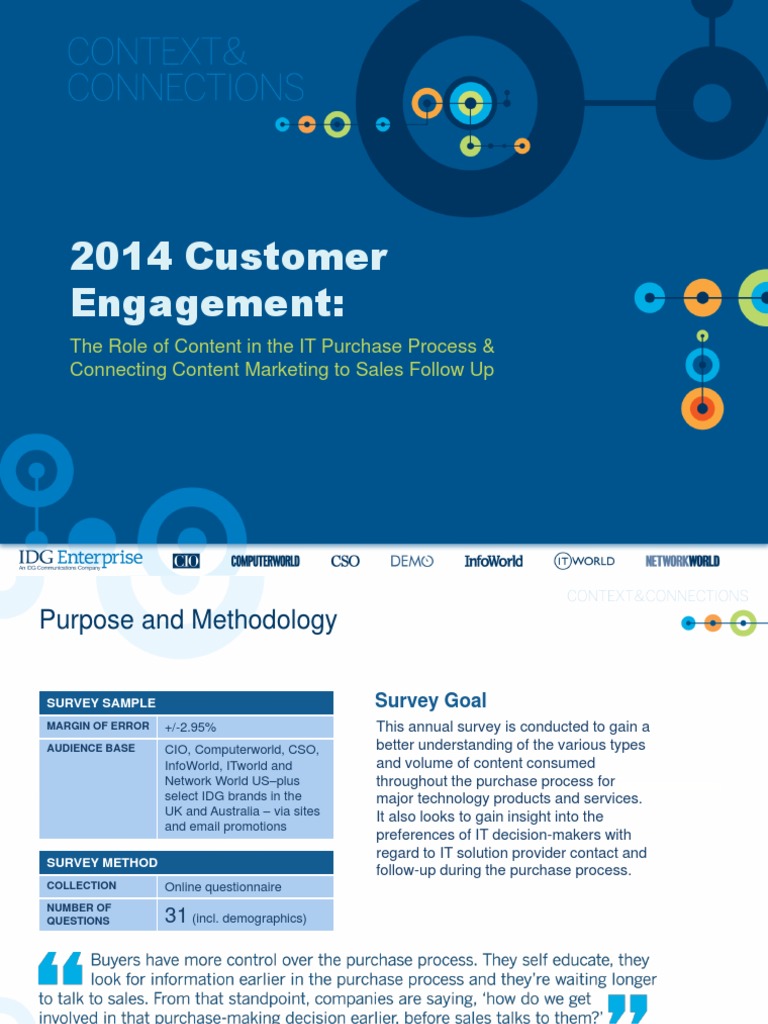 IDG Enterprise's 2014 Customer Engagement Research Marketing