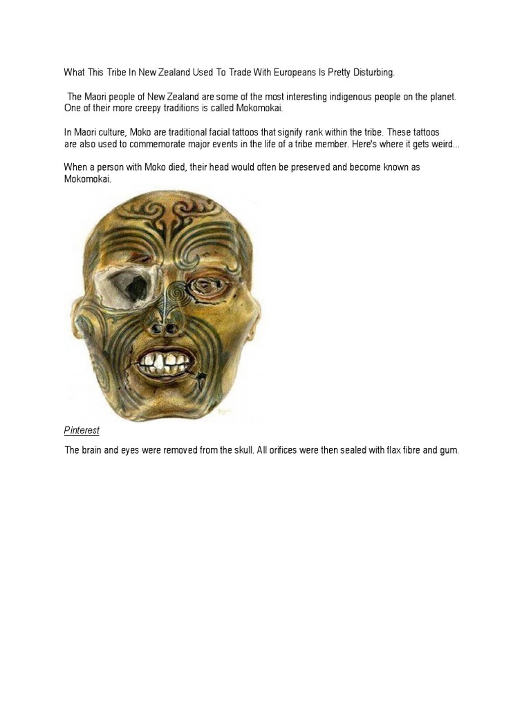 Mokomokai PDF New Zealand Māori