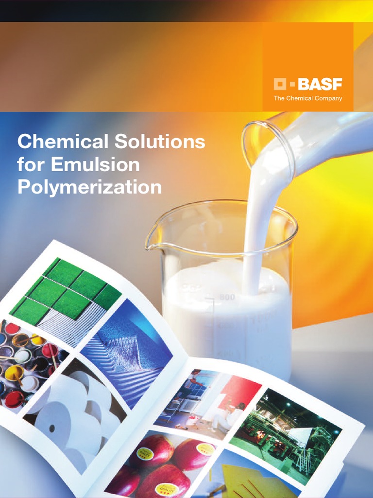 BASF Chemicals Solutions for Emulsion Polymerization Emulsion Salt