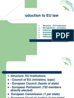 Introduction to Eu Law