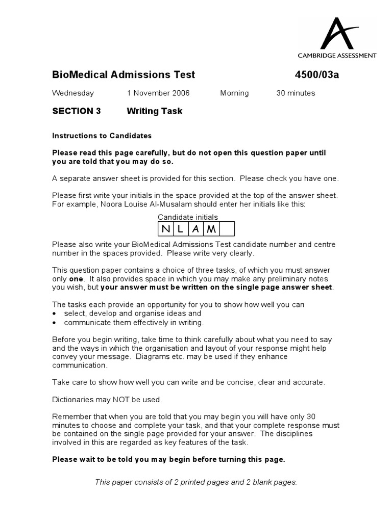 Bmat essay questions examples picture