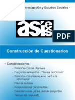 Sugerencias para construccion de cuestionarios