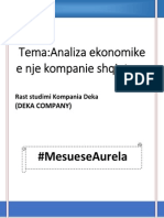 Analiza Ekonomike e Kompanise Deka 