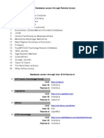 Databases Access Through Remote Access