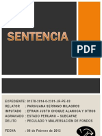 Sentencia