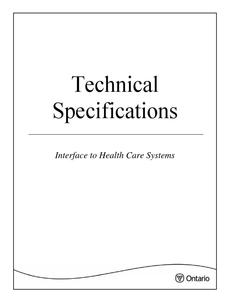 OHIP Technical Specification PDF Specification (Technical Standard