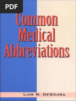 Common Medical Abbreviations Pdf Free Download