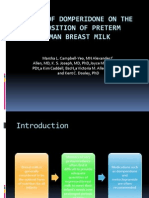 Effect of Domperidone On The Composition of Preterm English