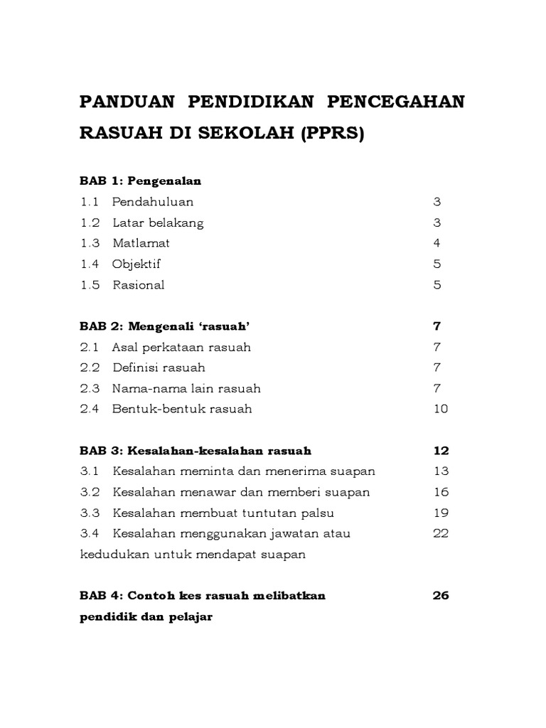 Rasuah Pdf