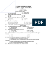 Presidium Indirapuram: CLASS-IX - Sample - Structured Test Social Science