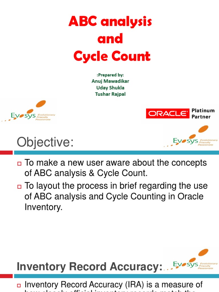 Cycle Count and ABC Analysis | PDF | Inventory | Business