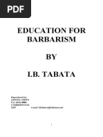 Education For Barbarism