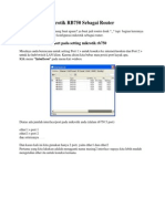 Cara Setting Mikrotik RB750 Sebagai Router