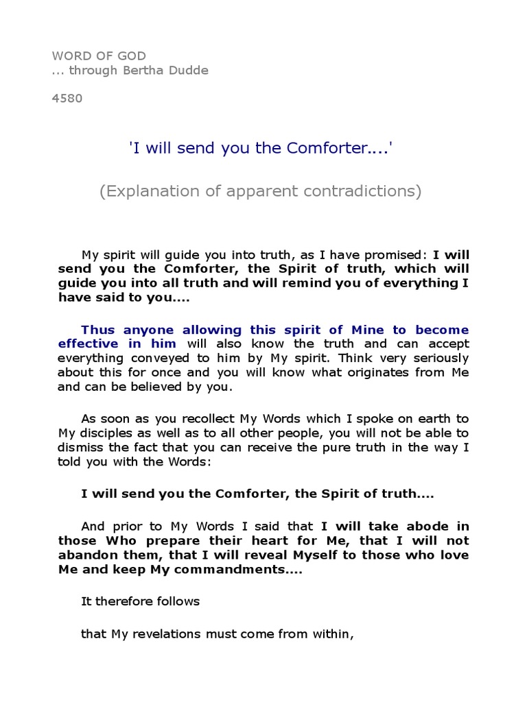 he will send you another comforter